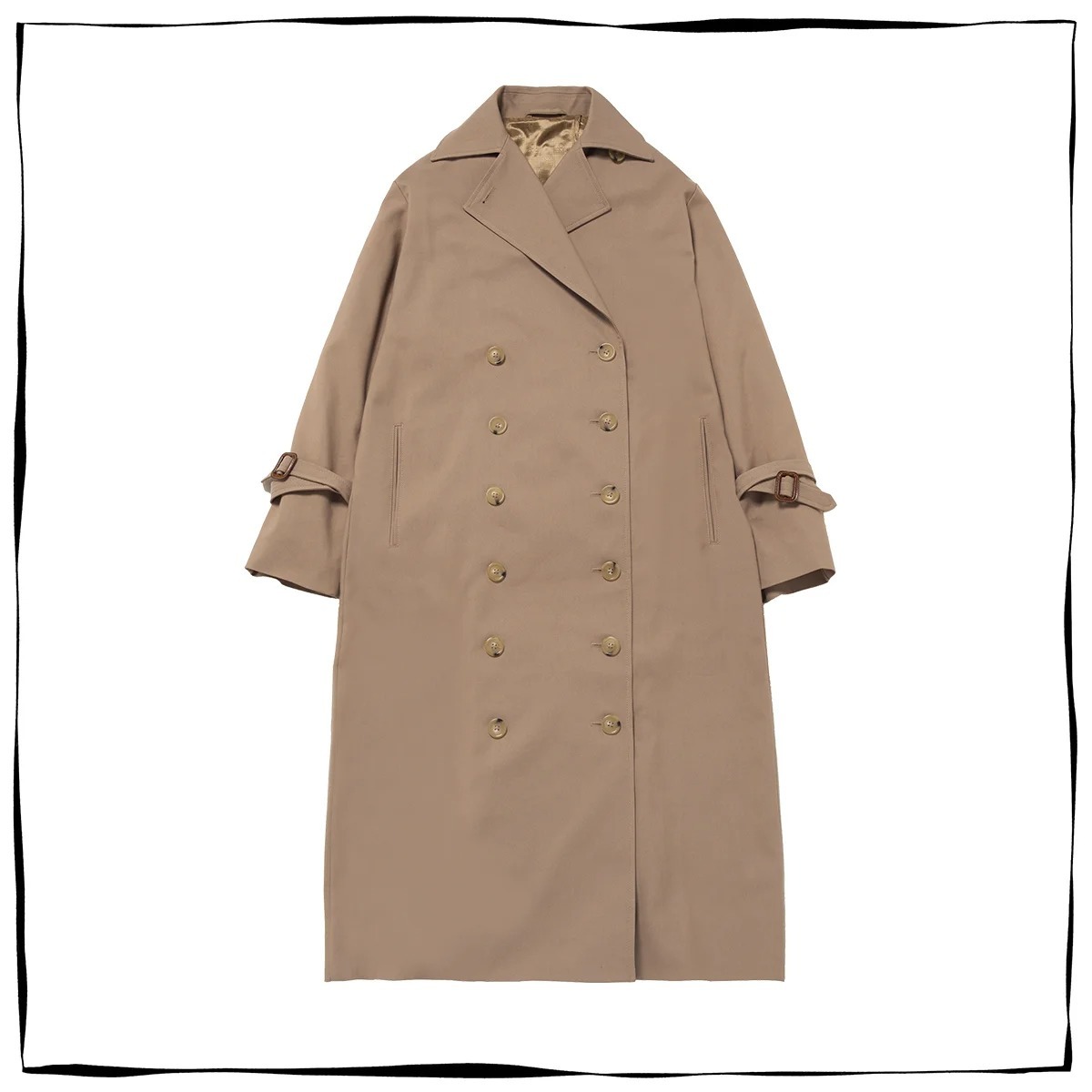 BURBERRY バーバリー ロング トレンチ コート ブラック
