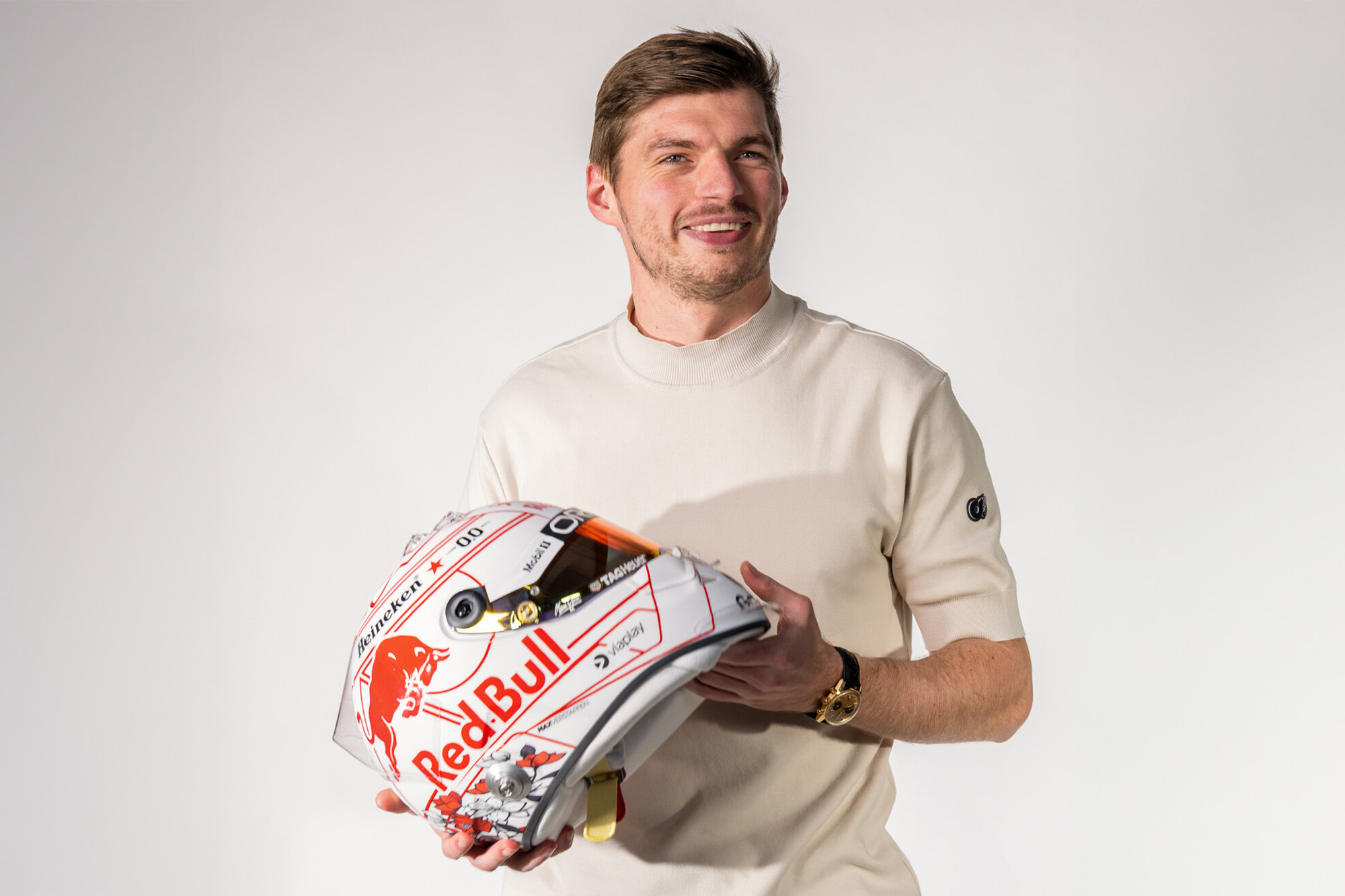 今年は桜の花が咲き誇る。マックス・フェルスタッペン、F1日本GP 今年は桜の花が咲き誇る。マックス・フェルスタッペン、F1日本GP
