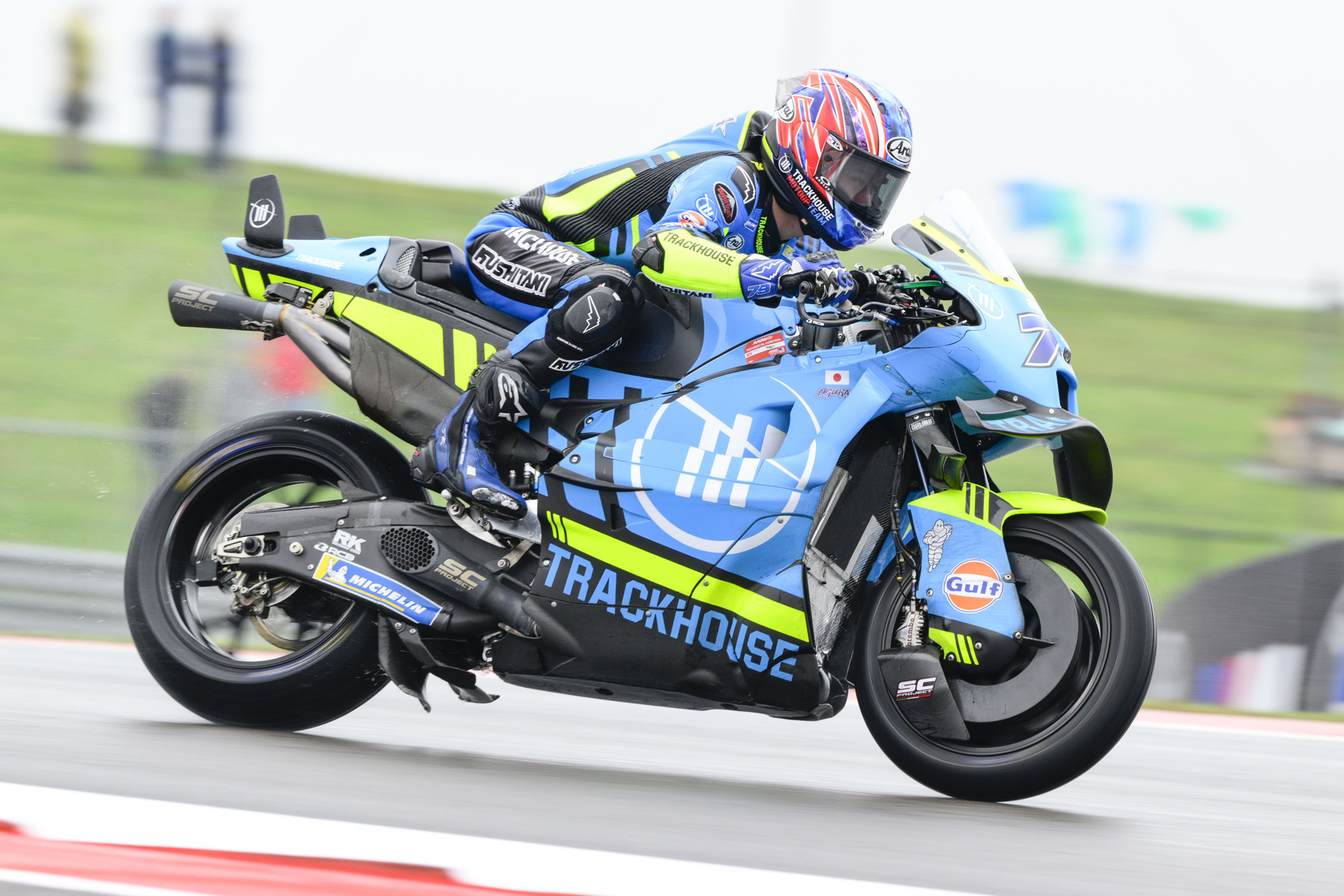 MOTOGP　TRACKHOUSE クルーレプリカポロシャツ　M　小椋藍 Mサイズ 小椋藍選手着用 Trackhouse MotoGP Team Replica Unisex