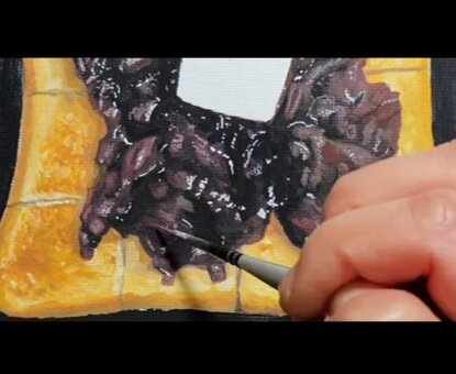 油絵 絵画 【小倉トースト】 油絵 絵画 【小倉トースト】 - 絵画