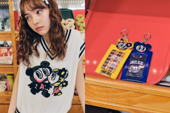 エンジェルブルー　forever21 トラックジャケット　コラボ　ナカムラくん ANGEL BLUE」と「FOREVER 21」がコラボ。ナカムラくん＆ハナ