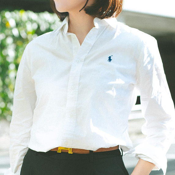 認知度100点【ラルフの白シャツ】が広報女子の『お仕事現場名品