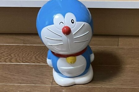 ドラえもん　貯金箱　28cm ドラえもん - スケルトン ドラえもん 貯金箱の通販 by とら's