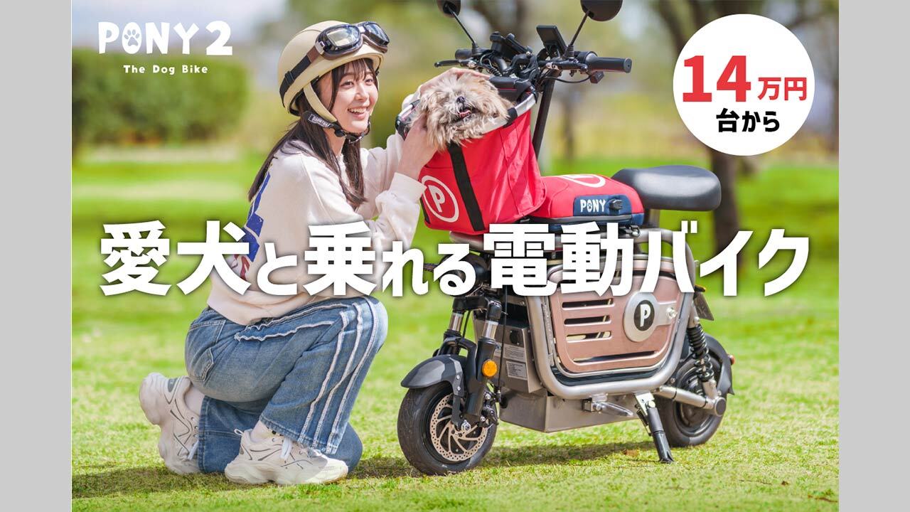 超高品質で人気の ワンコお散歩バイク”で愛犬とどこへでも! 新発想の電動バイク 自転車本体