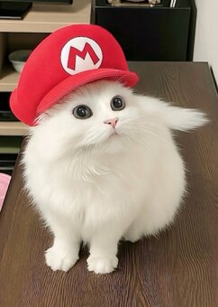 帽子をかぶった猫ちゃんの“キメ顔”に悶絶！「似合ってる
