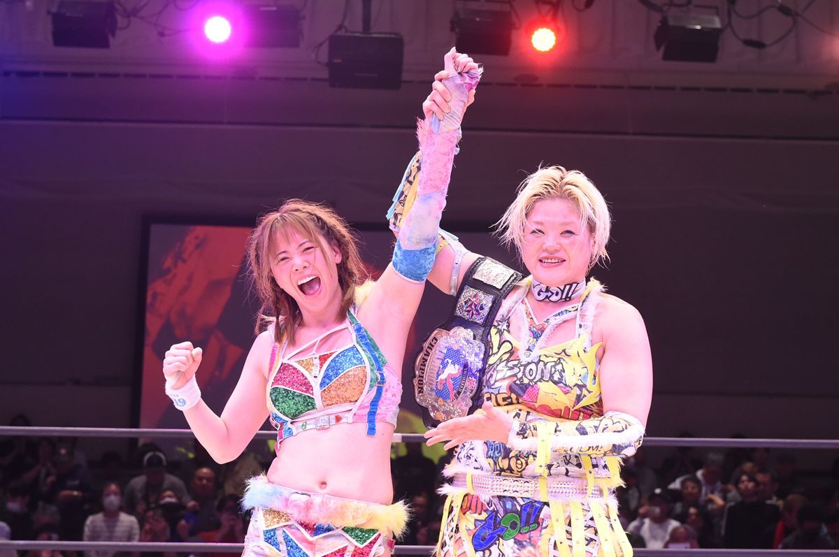 岩谷麻優がマリーゴールド入団初戦で高橋奈七永との13年越しの