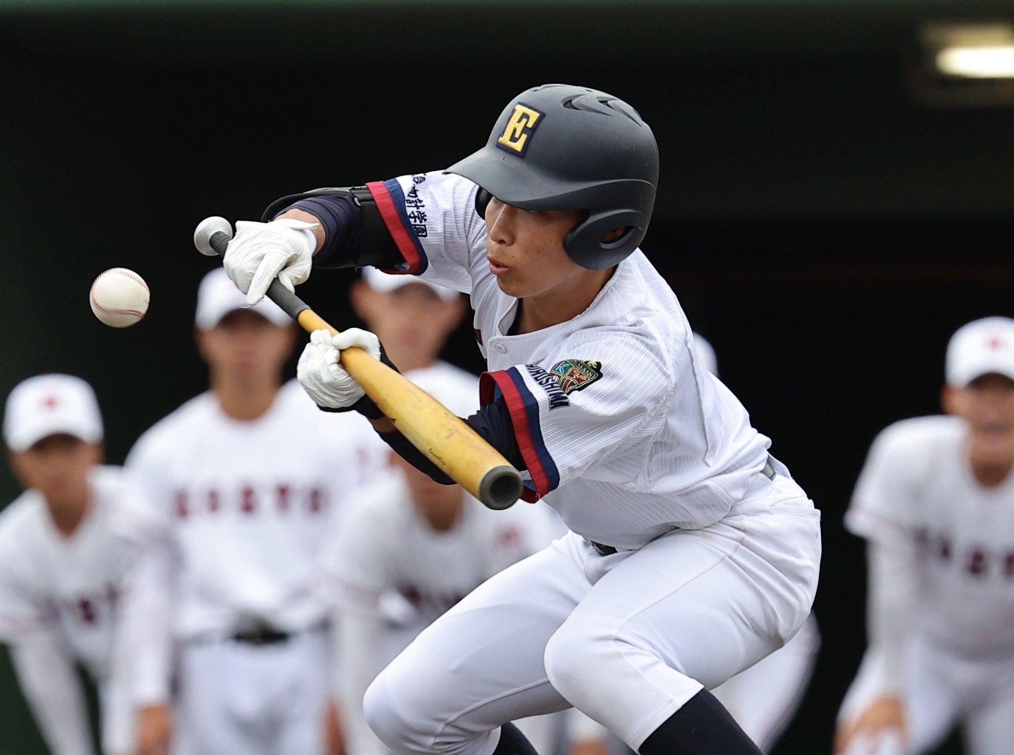英数学館先制、王者広陵を五回までリード 高校野球春季広島県