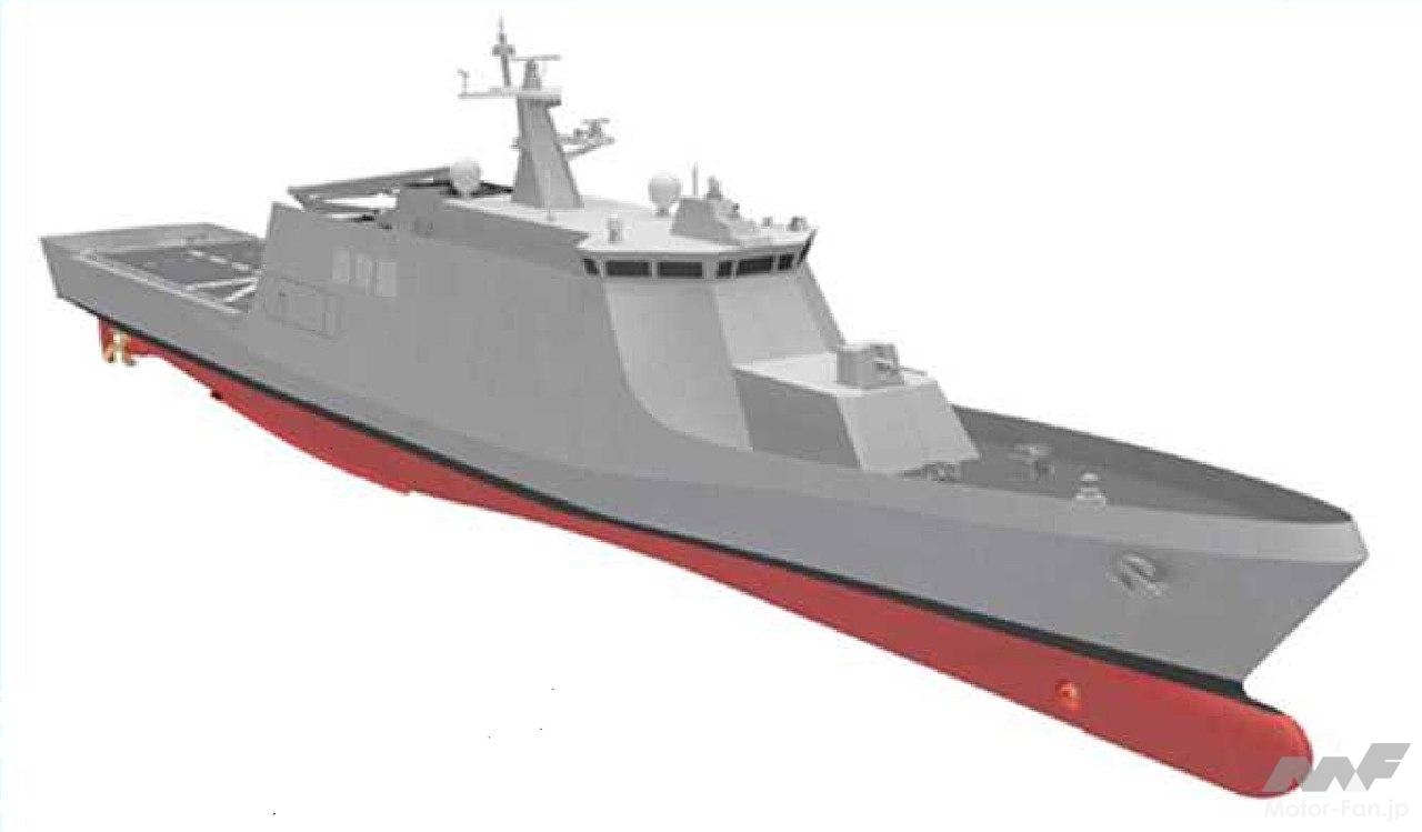 海上自衛隊の新型艦種「哨戒艦」の建造がスタート。小さな船体