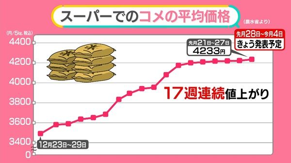 コメ価格、18週ぶり下落も──今後は？　夏にかけ品薄不安、“備蓄米”対策は　専門家「このままだと…」【#みんなのギモン】