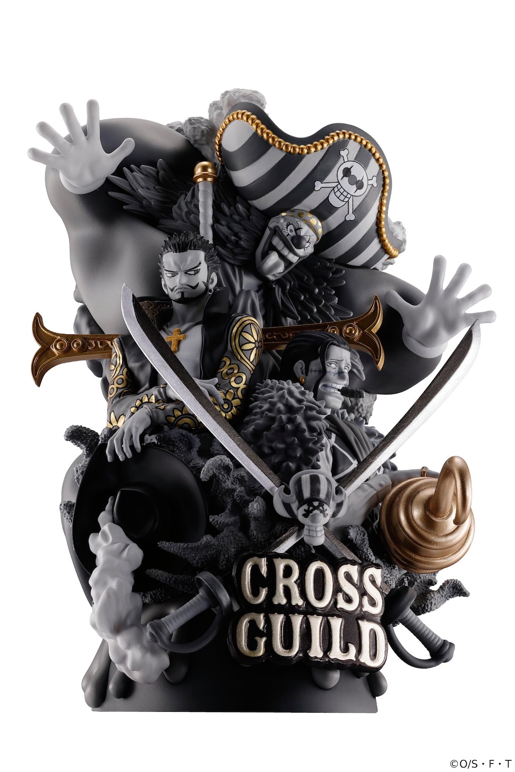 【値下げ】 ONE PIECE】ZOZOVILLA限定 モノクロフィギュア “クロスギルド” アニメ+ゲーム