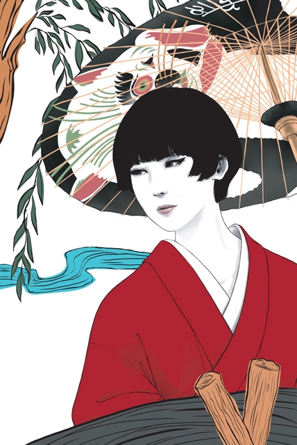 坂本朋子 | ドローイング158 背後の机と林檎 #artwork #artworks