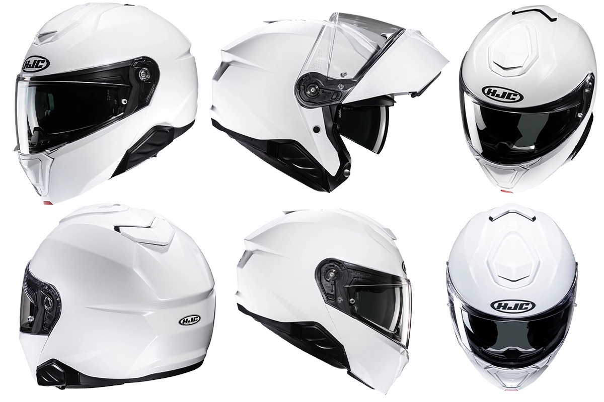 HJC i90 ホワイト システムヘルメット　M Amazon.com: HJC i90 Metal Natural Motorcycle Helmet, DOT