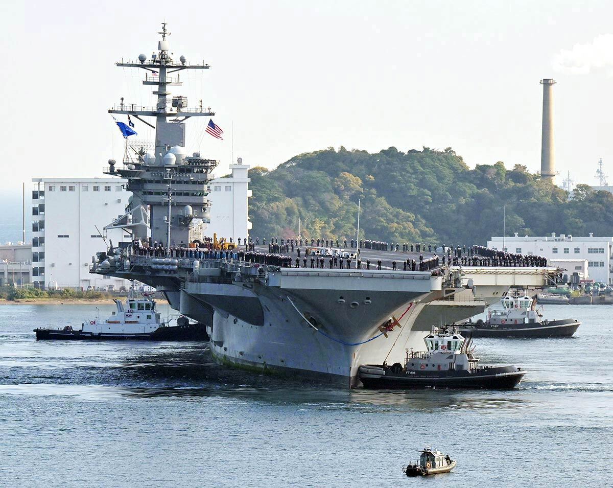 米空母ワシントン艦載機、19日から硫黄島で着艦訓練 厚木で