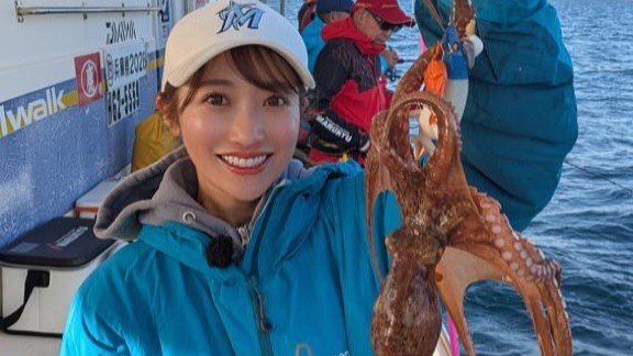 片原恵麻】「明石でタコ釣り」笑顔で釣果を報告 「最近は釣果もいい感じ」4月には3kg超えのアオリイカもヒット（TBS NEWS DIG Powered by JNN） - Yahoo!ニュース