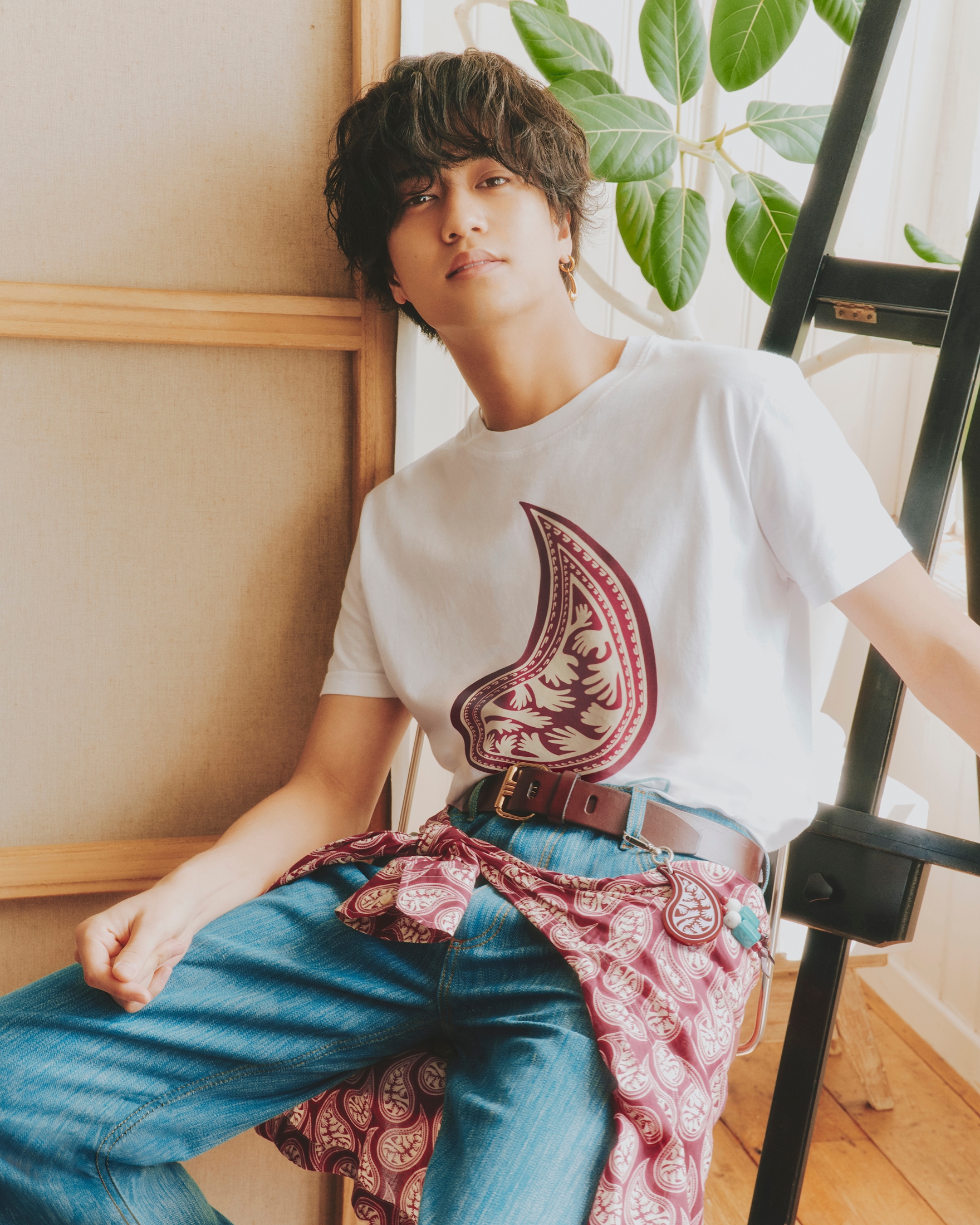 【高橋海人さん着用ブランド】ETRO ペイズリーハートネックレス 髙橋海人×エトロ】描き下ろしペイズリー柄が光る初のカプセル