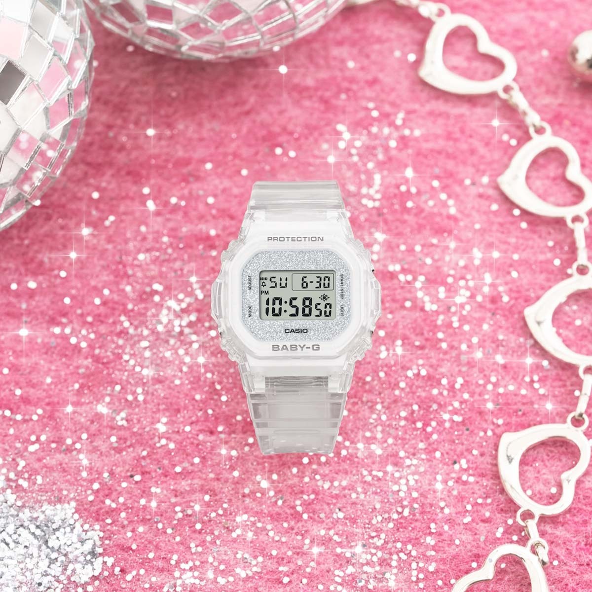 BABY-G」からきらめく新作モデルが登場 グリッターダイアルと