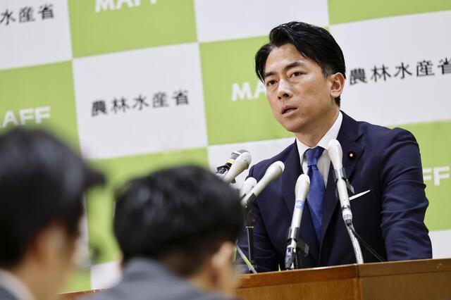 小泉氏、手堅く歯切れよく 「コメに集中したい」 小泉氏、手堅く歯切れよく 「コメに集中したい」