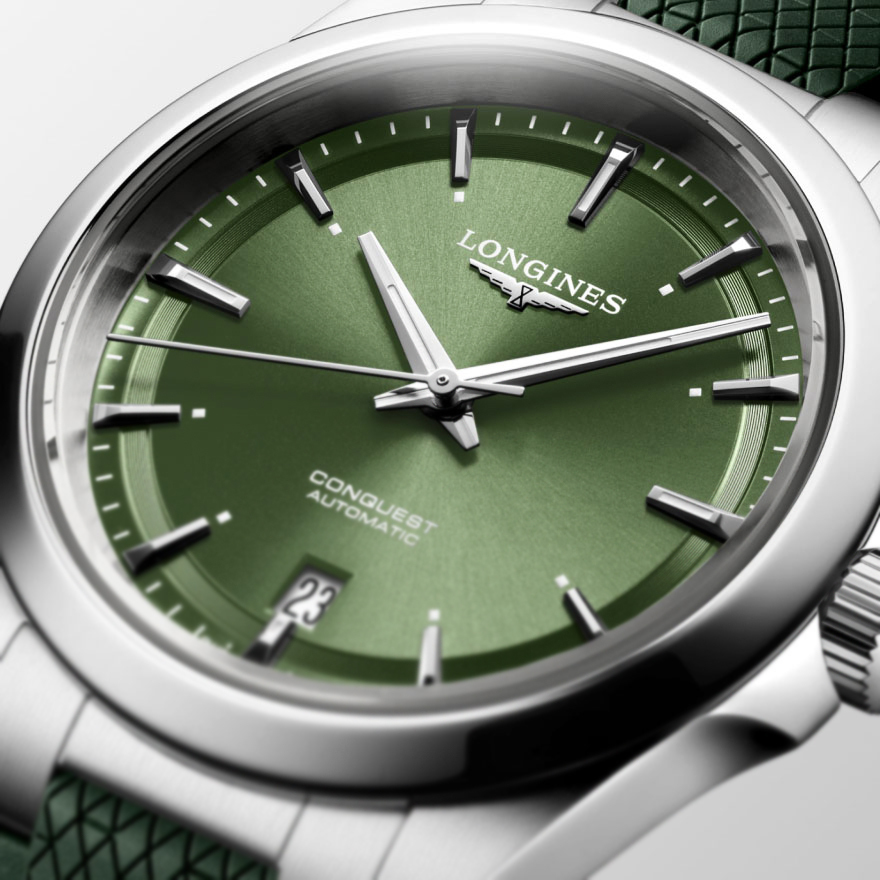 LONGINES コンクエスト　38mm グリーンダイヤル ロンジン】担当スタッフが選定した新作モデル！38mmのグリーン
