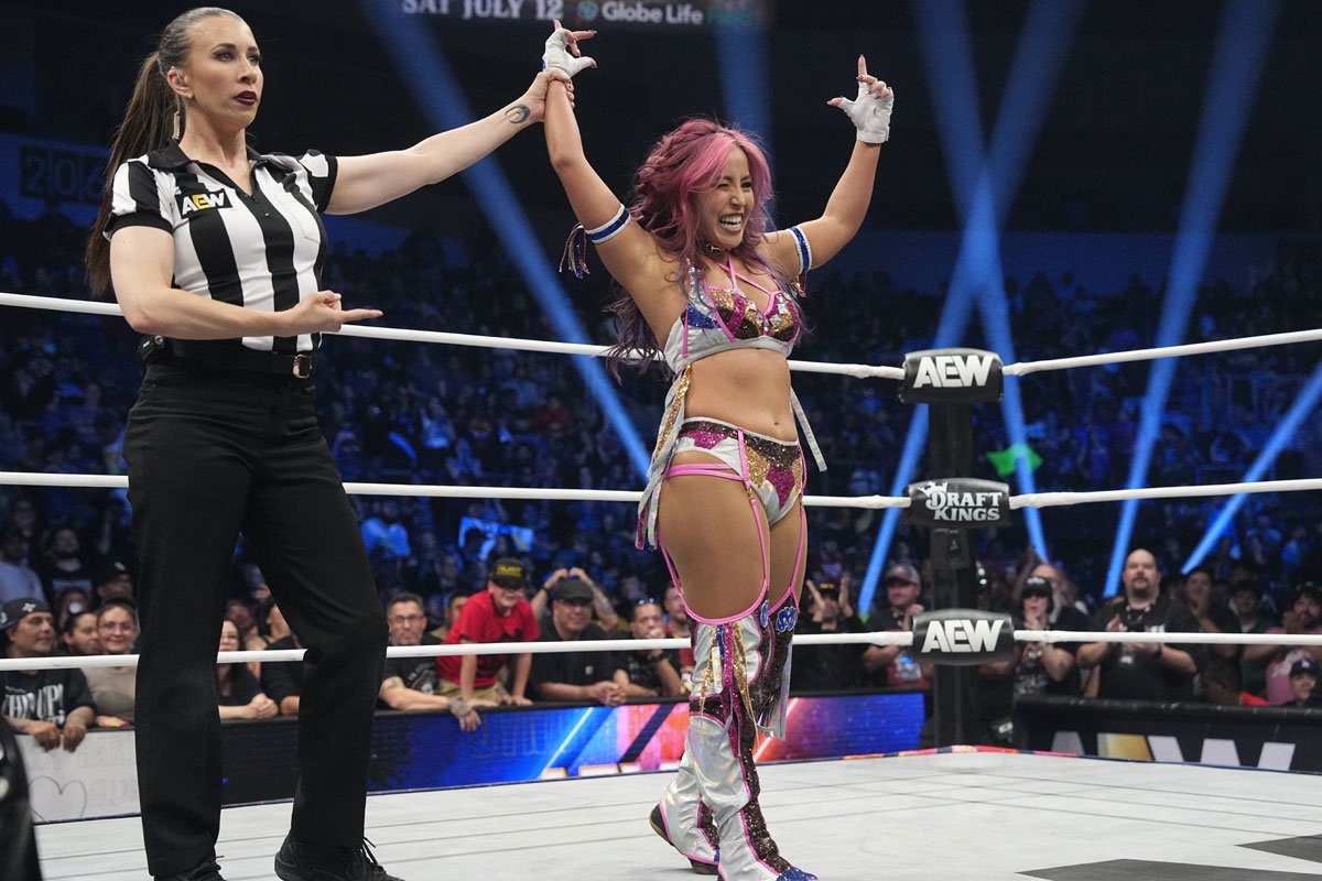 AEW】白川未奈が世界女子王者トニー・ストームに非情攻撃