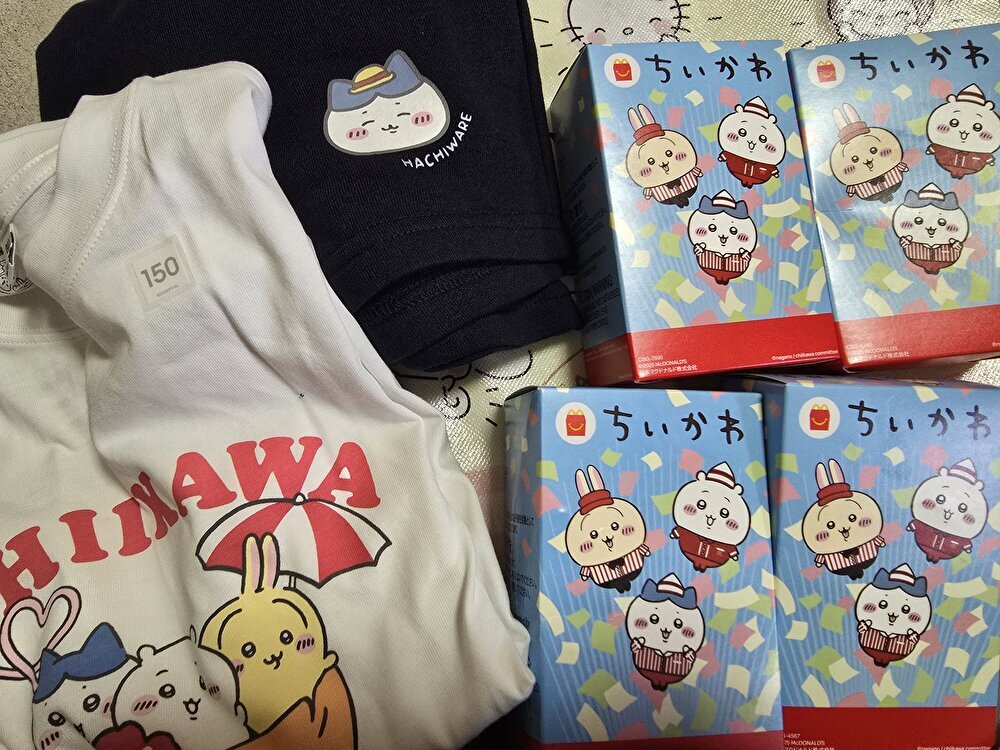 朝から1日ちい活三昧」“ちいかわ”ハッピーセット第2弾＆GUコラボ