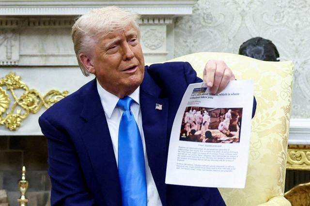 トランプ氏「南アで白人迫害の証拠」に虚偽の内容　首脳会談で提示