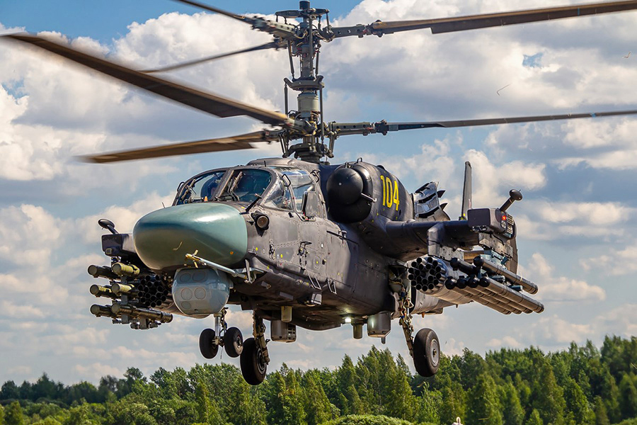 ロシア空軍 攻撃ヘリコプター Ka-52 タグ キーホルダー