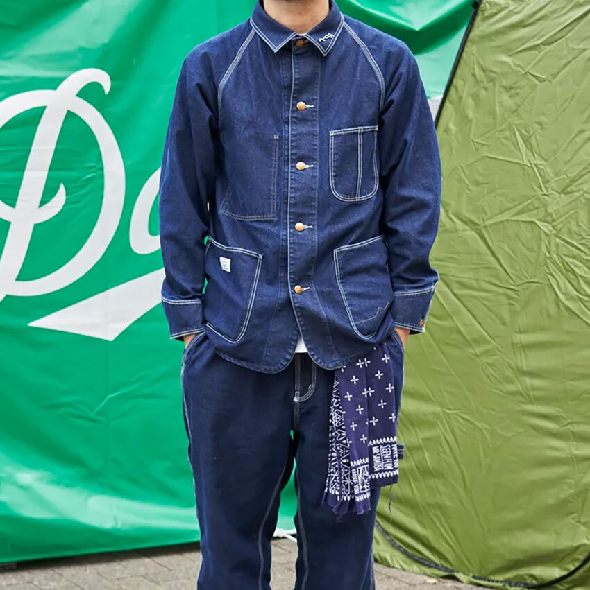 【美品/数回着用】OVERCOAT デニム トラウザーズ パンツ セットアップ アラフィフのデニムセットアップは“濃いめ”がキブン。洒落た先輩