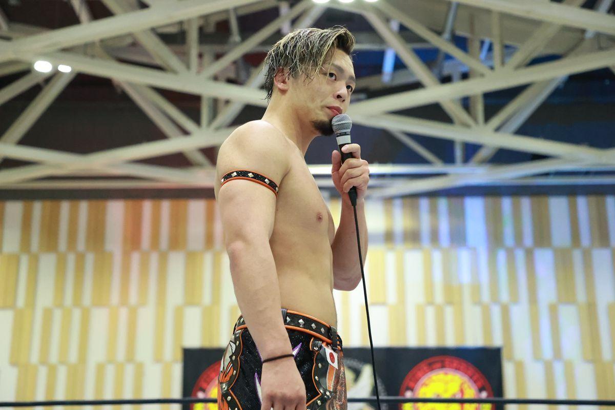 新日本プロレス　藤田晃生　サイン入り　タオル　BOSJ優勝賞 藤田晃生「JAPANESE YOUNG PUNK」スポーツタオル [新日本