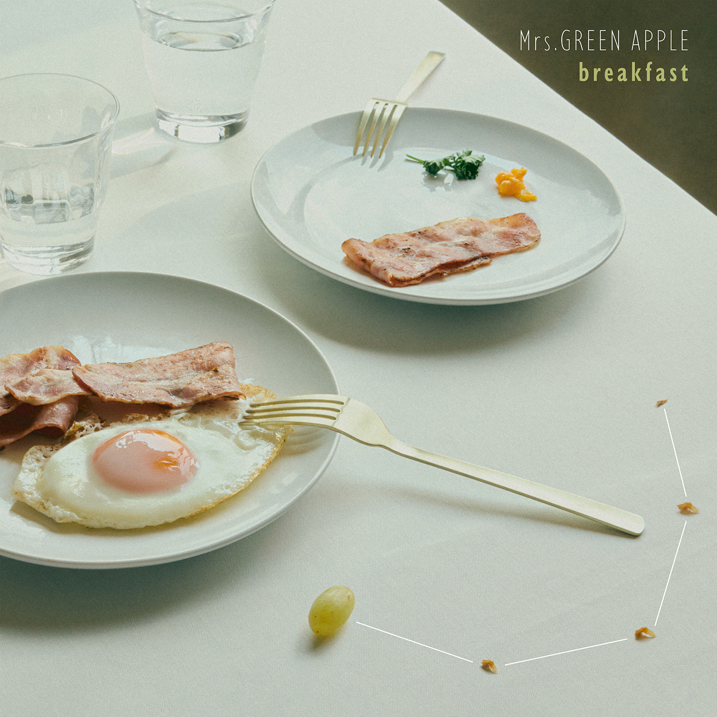 Mrs. GREEN APPLEが新曲「breakfast」のカバーアート公開