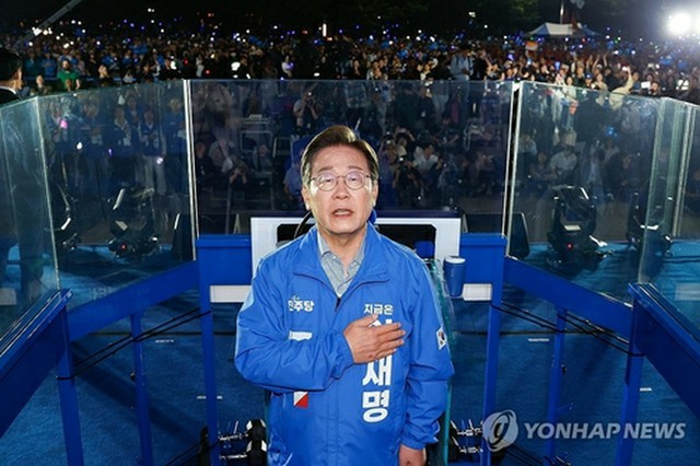 韓国大統領選候補が最後の訴え　李在明氏「投票で内乱終息を」・金文洙氏「怪物独裁阻止」