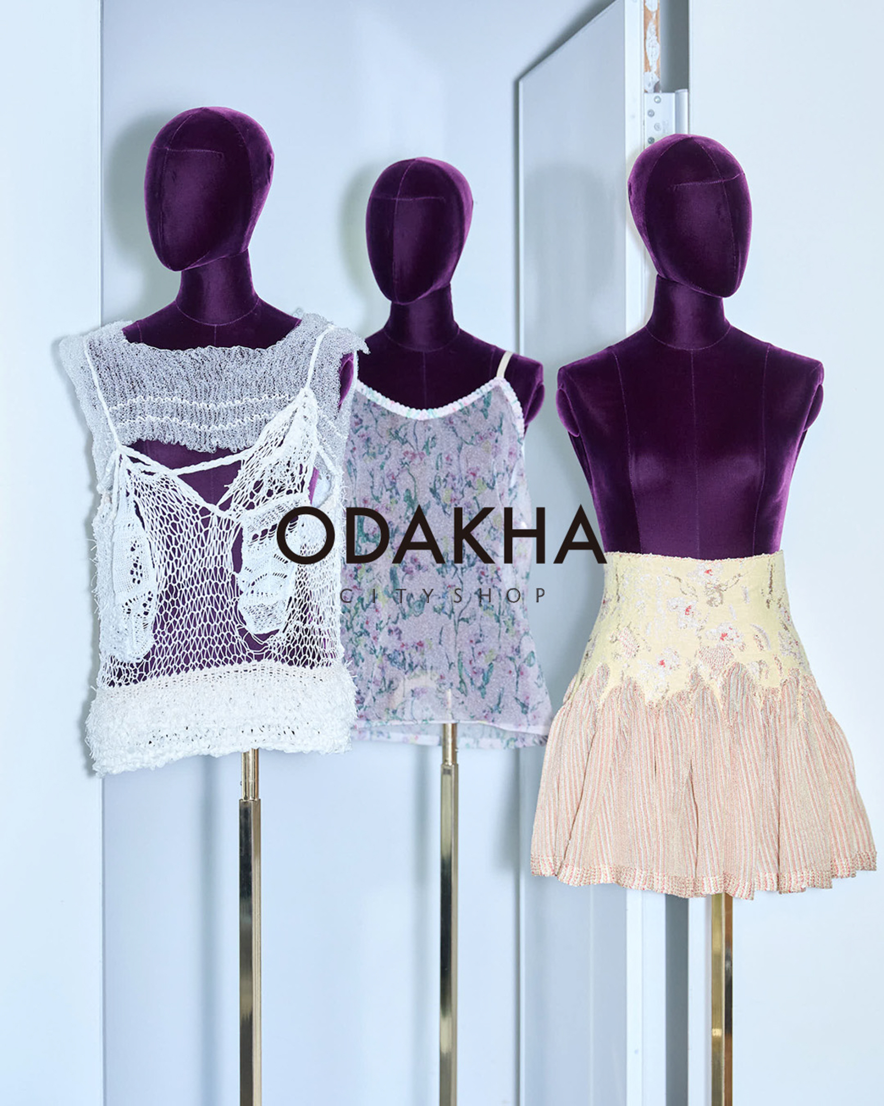 CITYSHOP 別注 ODAKHA RANDOM BORDER ニット ベスト CITYSHOP 別注 ODAKHA RANDOM BORDER ニット ベスト（シティ