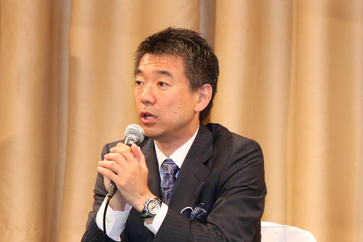 橋下徹氏がXで中居正広氏らの事案に関する自身の発言について説明する様子
