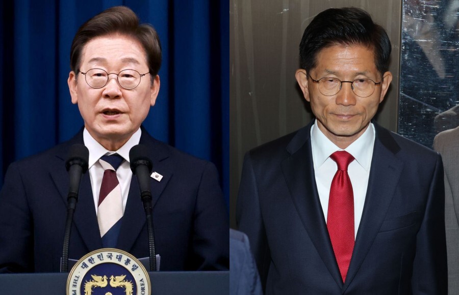 第21代韓国大統領選挙 李在明氏と金文洙氏の肖像写真