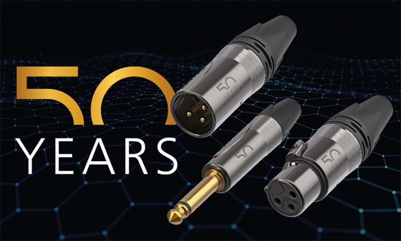 ノイトリック50周年XLR5mアセンブルケーブル ノイトリック、創業50周年記念のXLRコネクター／フォーンプラグ