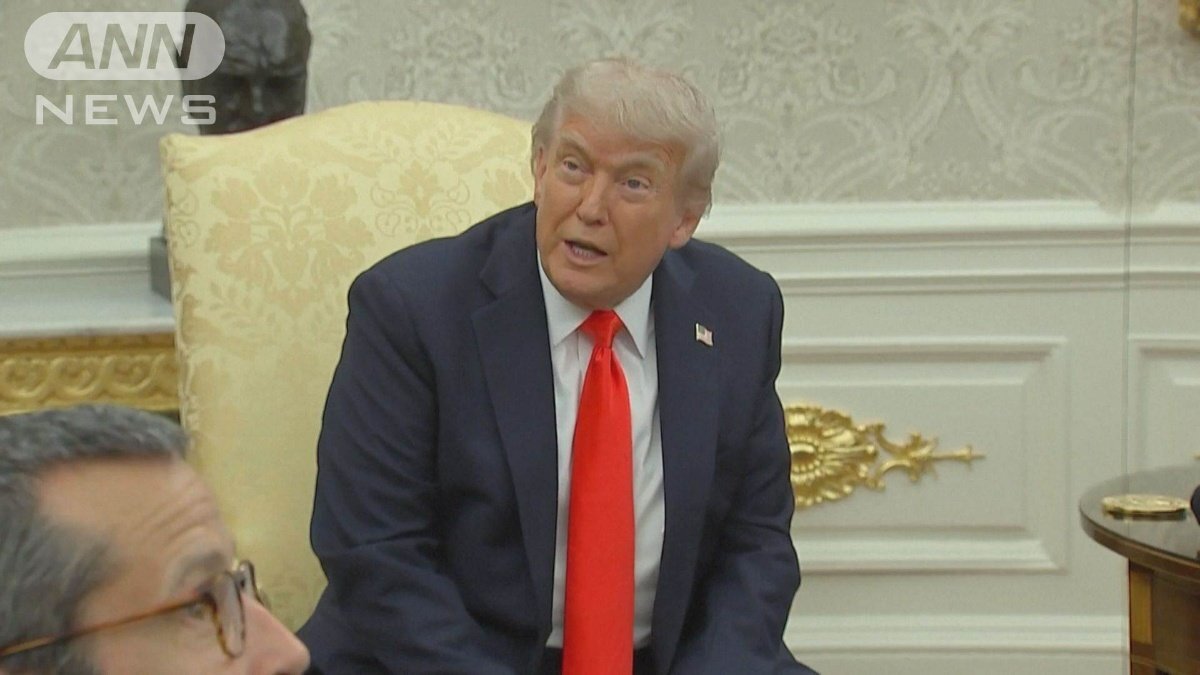 ドイツのメルツ氏と会談するトランプ前大統領。ウクライナ戦争に関する「子どものケンカ」発言で波紋