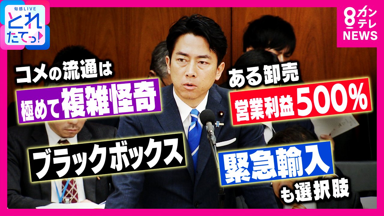 日本の米流通改革について語る政治家たち