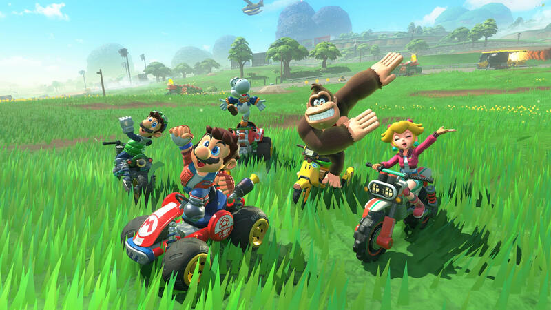 マリオカート ワールドのゲーム画面。オンラインマルチプレイの仕様に不満が集まっています。