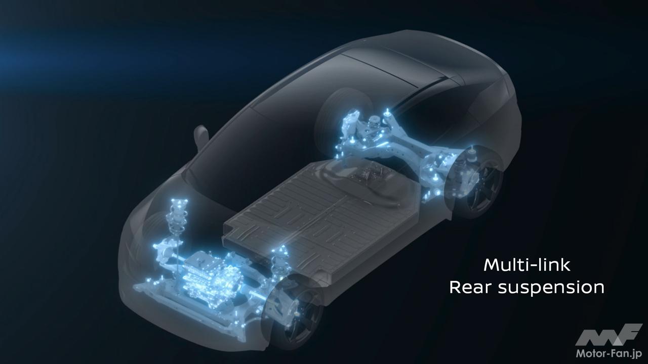 新型リーフのフロントサスペンション構造