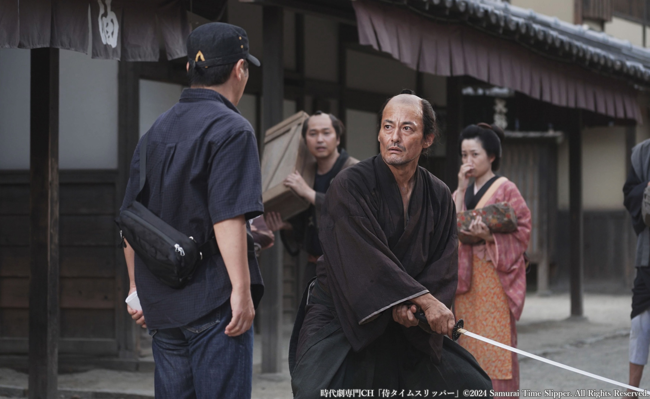 「侍タイムスリッパー」主演、山口馬木也演じるタイムスリップした侍、高坂新左衛門