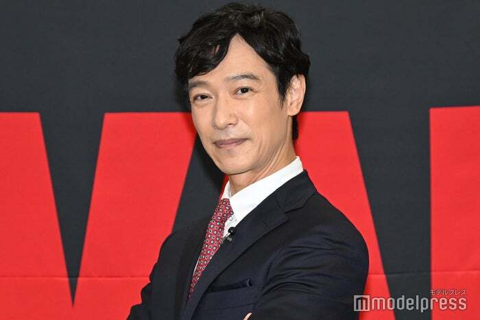 VIVANT続編制作決定取材会に出席し、海外ロケ地について語る俳優・堺雅人