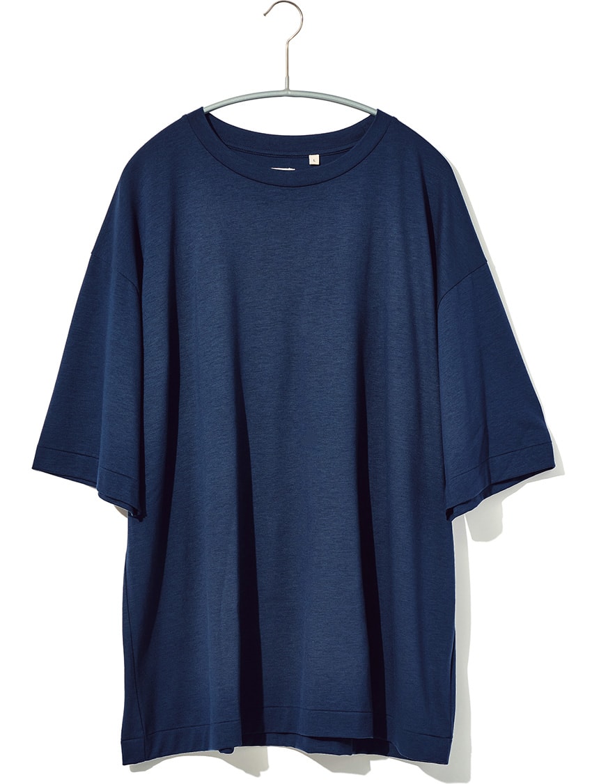 WDW アナ　寝起きTシャツ セール】アシンメトリー 肩アキ オーロラ ワッペン Tシャツ