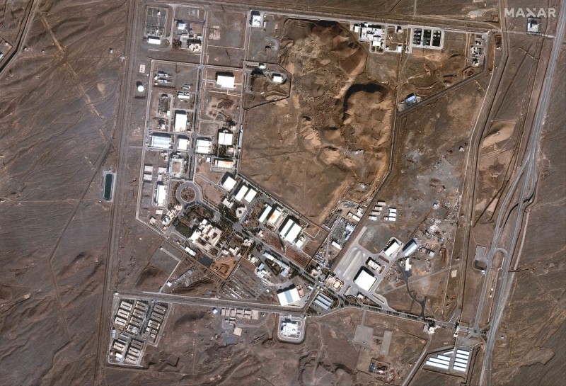イラン中部ナタンツの核施設衛星画像