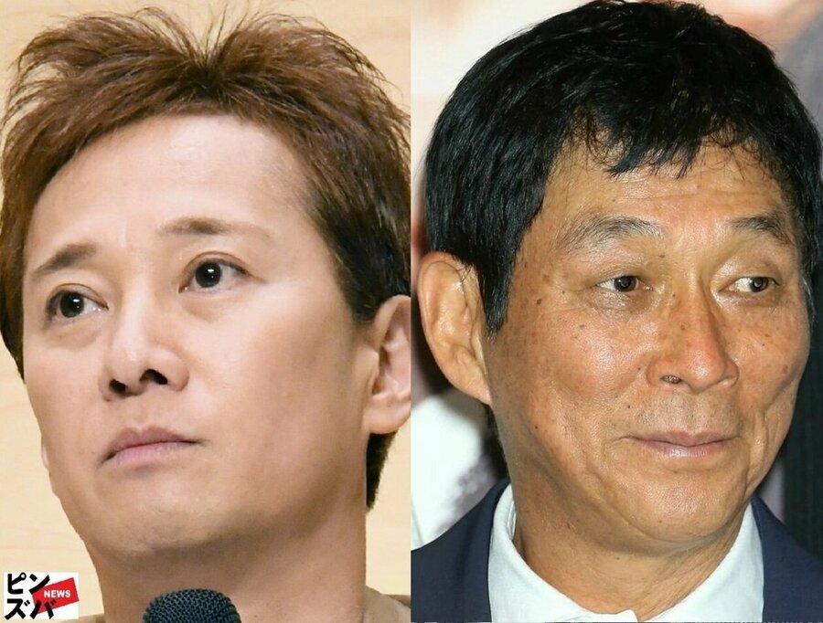 中居正広氏と明石家さんま氏：進行中の騒動と最近の発言に関連する画像