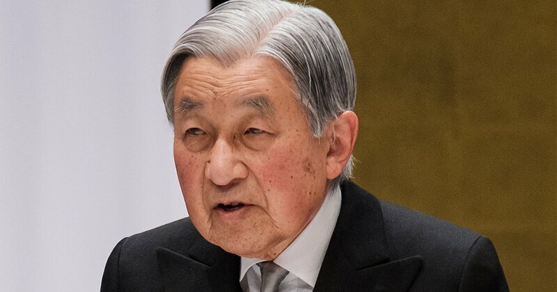 上皇さまが国民にお気持ちを語るビデオメッセージの様子