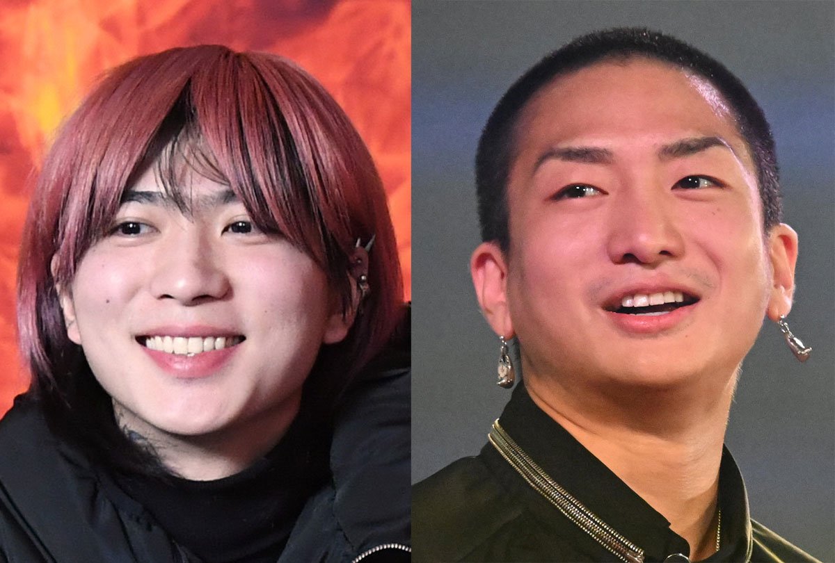 人気グループRepezen Foxxの元メンバー、DJまる氏（左）とリーダーのDJ社長氏。解散コンサート参加を巡り意見が分かれている様子。