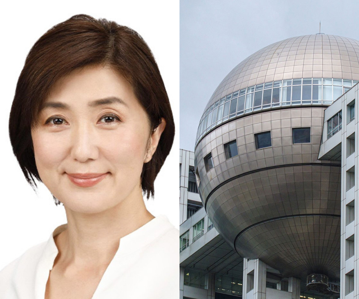 フジテレビ関係者、佐々木恭子アナウンサーと見られる人物のイメージ画像