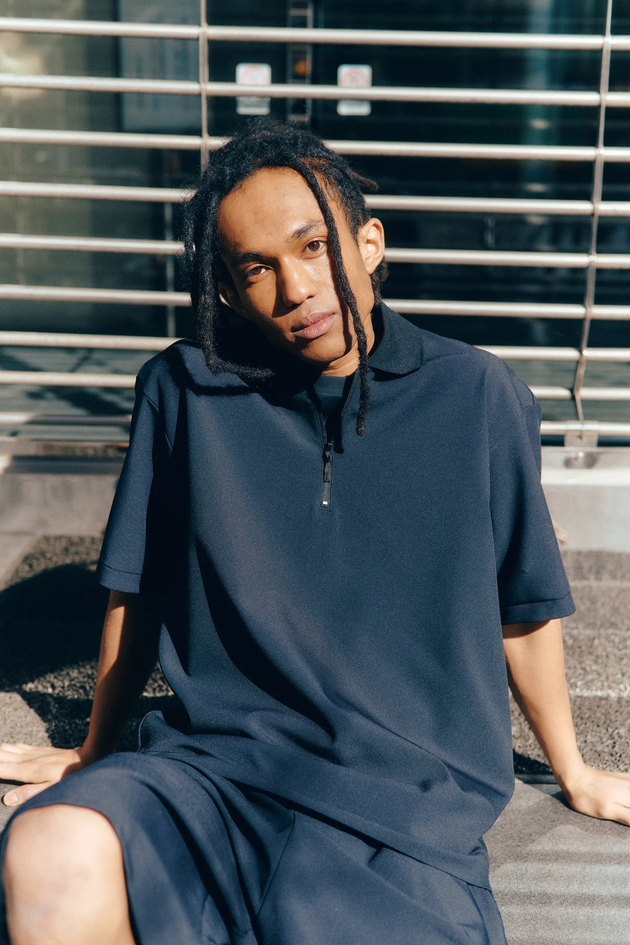 DESCENTE ALLTERRAIN【I/O】テックポロシャツ デサント オルテライン DESCENTE ALLTERRAIN フュージョンニット