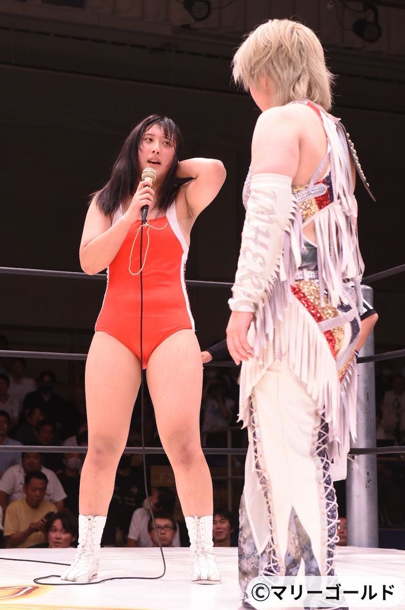 岩谷麻優 林下詩美 ビクトリア弓月 マリーゴールド 直筆サイン入りパネル会場限定 ビクトリア弓月、5・24代々木で“憧れ”岩谷麻優超えを誓う