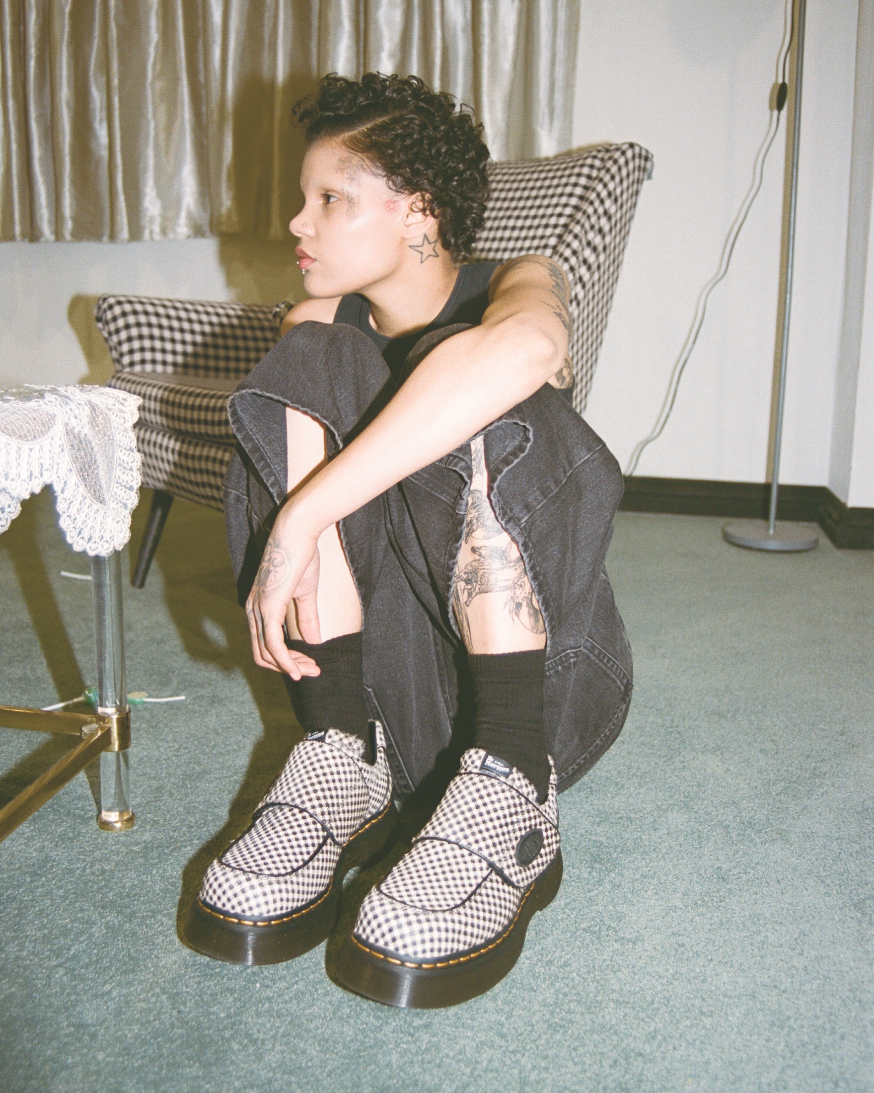 Dr Martens x MADEME BUZZ★コラボ★厚底★BLACK+WHITE CHECK ドクターマーチンがNY発「メイドミー」とコラボ、モノトーン