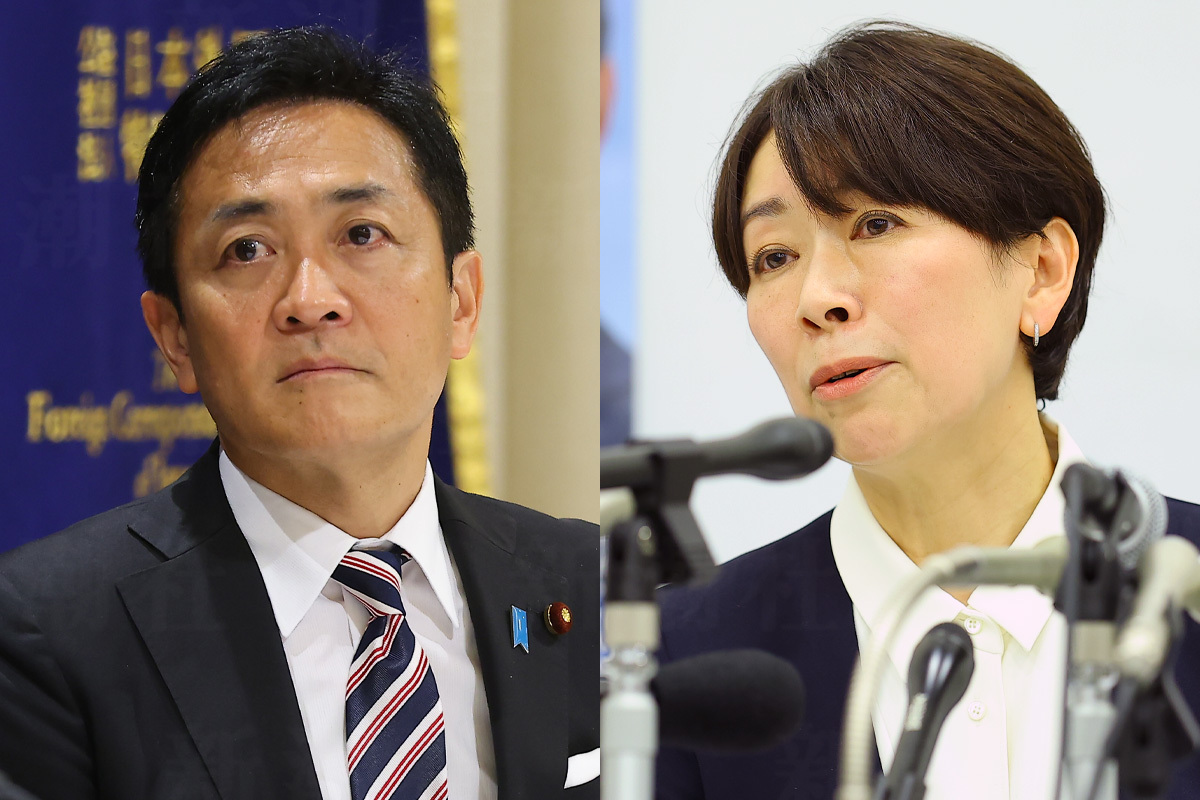 国民民主党の玉木雄一郎代表と山尾志桜里元議員